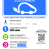 Signaletique borne de recharge voiture électrique e-nergyze